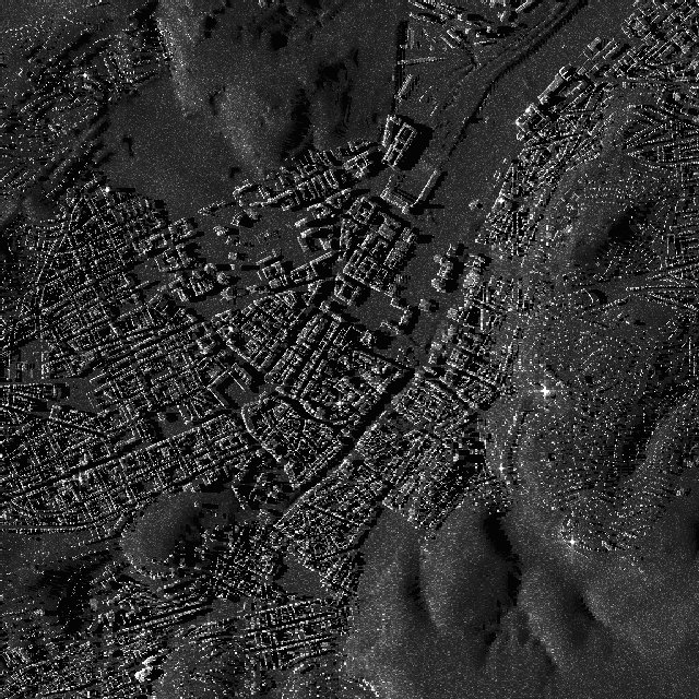 SAR simulation of city models
