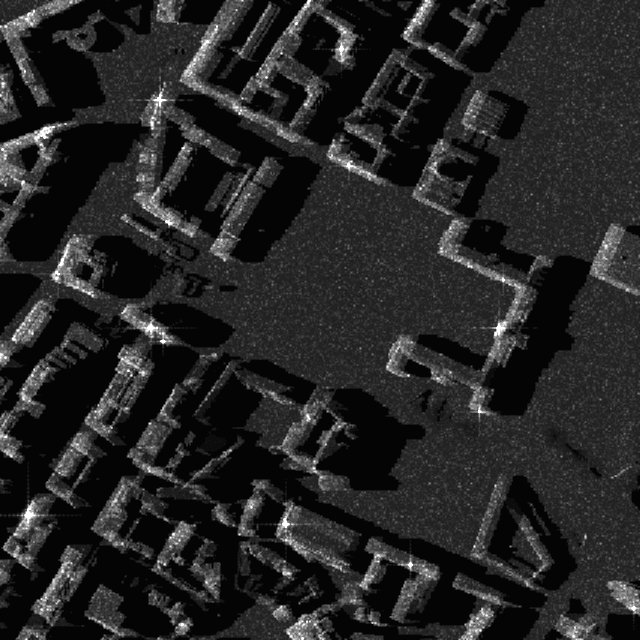 SAR simulation of the city model
